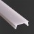 Mléčný, průhledný difuzor, pro hliníkové profily, materiál polykarbonát