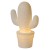 Stolní lampa, těleso keramika, stínítko keramika tvar kaktus, barva bílá, pro žárovku 1x40W, E14, 230V, IP20, tř.2. rozměry 200x200x305mm