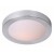 HURFI MID 1x20W E27 IP44 Stropní svítidlo kruhové, těleso kov, povrch chrom broušený šedostříbrná, difuzor sklo opál, pro žárovku 1x20W, E27, 230V, do koupelny IP44, tř.2. rozměry 350x350x100mm