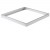 MR103 - Rám pro LED panel 60x60 Montážní rám pro stropní montáž LED panelu, materiál hliník, povrch bílá, rozměry 600x600x50mm, DIY šroubovací, rozložený