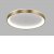 LEGNICA C LED 38W CCT Stropní přisazené svítidlo, těleso hliník, povrch zlatá, dif plast opál, LED 38W, 2660lm, přepín. CCT teplá 2700K/3000K/neutr. 4000K, Ra90, 230V, IP20, rozměry d=480mm, h=60mm.