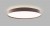 TOMAN 32+8W CCT Stropní svítidlo, hliník, povrch kávová, dif plast opál, LED 32W+8W, 3000lm, přepín teplota CCT  teplá 3000K- neutrální 4000K, Ra90, 230V, IP20, rozměry d=400mm, h=85mm, svítí nahoru/dolů