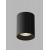 PORTIA 8W Stropní, bodové svítidlo, těleso kov, povrch černá, LED 8W, 720lm, teplá 3000K, 230V, IP20, rozměry d=75mm, h=95mm.