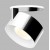 CANNES LED 11W Stropní podhledové bodové svítidlo vyzař úhel 30°, nastavitelný sklon svícení 90°, hliník, povrch bílá/chrom, LED 11W, 770lm, teplá 3000K, Ra80, 230V, IP20, rozměry d=77mm, h=77mm