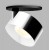 CANNES LED 11W Stropní podhledové bodové svítidlo vyzař úhel 30°, nastavitelný sklon svícení 90°, hliník, povrch černá/chrom, LED 11W, 770lm, teplá 3000K, Ra80, 230V, IP20, rozměry d=77mm, h=77mm
