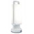 CLAVORUM 1,2W, IP54, Solar Venkovní stolní lampa, těleso plast bílá, dif plast opál, LED 1,2W, 120lm, neutrální 4000K, stmívání STEP, Ra80, 230V, IP54, tř.3, rozměry d=102mm, h=281,5mm, napájení solární panel, USB.