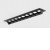 BRAINE WL 10W Nástěnné vestavné bodové buňkové svítidlo, hliník, černá, rámeček černá, ASYMETRICKÉ WALLWASHER, LED 10W, 720lm, teplá 3000K, vyzař. úhel 48°x25°, Ra90, 230V, IP20, rozměry 218x45x38mm.
