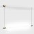 DEINZE HL 8W 48V Závěsné svítidlo, nast. směr svícení, základna kov, povrch mosaz, difuzor plast opál, LED 8W, 640lm, teplá 3000K, Ra90, 48V, IP20, tř.1, rozměry d=18mm, l=1031mm, závěs lanko.