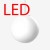 Závěsné svítidlo, základna kov, povrch bílá, difuzor triplex sklo opál, LED 4,9W/16,5W/11,4W/23,7W/46,4W/58,4W, teplá 3000K, nebo neutrální 4000K, 230V, IP20, tř.1, rozměry průměr dle typu, vč ocelového lanka l=2000mm lze zkrátit