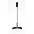 MAREC HL 19W Závěsné svítidlo, těleso kov, povrch černá, difuzor plast opál, LED 19W, 1000lm, teplá 3000K, Ra80, 230V, IP20, tř.1, rozměry d=300mm, h=200mm, vč. závěs kabelu l=3350mm, lze zkrátit.