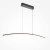 KUCHA HL 15W CCT Závěsné svítidlo, těleso kov, černá, difuzor plast opál, LED 15W, 1150lm, CCT nastav. teplota teplá 3000K-neutrální 4000K , Ra80, 230V, IP20, tř.1, rozměry 980mm, vč závěs lanka l=3000mm, lze zkrátit.