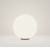 TRABO FL 1x30W, E27, IP54 Zemní venkovní svítidlo do záhonu, těleso plast, difuzor plast opál, pro žárovku 1x30W, E27, 230V, IP54, tř.1. rozměry d=300mm, s bodcem do záhonu.
