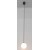 LOUP HL 5W Závěsné svítidlo, těleso kov, povrch černá, difuzor plast opál, LED 5W, 300lm, teplá 3000K, Ra80, 230V, IP20, tř.1, rozměry d=100mm, vč závěs kabelu l=2200mm, lze zkrátit.