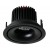 VERA LED 1x10W 3000K 800LM 230V IP20D=105mm Stropní, podhledové svítidlo, těleso hliník, povrch černá, LED 1x10W, teplá 3000K, 800lm, 230V, IP20, rozměry d=105mm h=74mm
