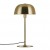 Stolní lampa, kov, povrch zlatá, pro žárovku E14, max. 40W, včetně vypínače kabelu