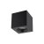 ZUDA SQ 1x15W, GU10, IP44 Stropní přisazené bodové svítidlo, těleso hliník, povrch černá, krycí sklo čiré, pro žárovku 1x15W, GU10, 230V, do koupelny IP44, rozměry 85x85mm.