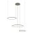 OKULUS Z3 LED 45W Závěsné svítidlo, 3x kruh, těleso hliník/kov, olivová, difuzor plast, LED 45W, teplá 3000K, 1600lm, Ra80, 230V, IP20, tř.1, d1=600mm, d2=450mm d3=300mm, vč. závěs. kabelu l=1400mm, lze zkrátit