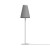 RIFL 1x10W, G9, IP20 Stolní lampa, základna kov, povrch šedá, stínítko textil, pro žárovku 1x10W, G9. 230V, IP20, tř.1, rozměry d=95mm, h=440mm, přívodní kabel l=1650mm, včetně vypínače na kabelu