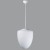 ASTRA Závěsné svítidlo, základna kov, povrch bílá, difuzor sklo opál, pro žárovku 1x150W, E27 A60, 230V, IP20, d=350mm, trubkový závěs l=200mm