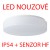 DELIA 1 LED-1L14B07KN62/PM22/NK1W HF 3000 Stropní svítidlo, SA - běžné/nouz svícení 1W/3h + HF senzor, 150/360°, 10s-10min. kov, bílá, difuzor plast PMMA opál, LED 20W, teplá 3000K, 2590lm, Ra80, 230V, IP54, tř.1,d=300mm, h=75mm