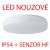 DELIA 2 LED-1L16B07KN83/PC23/NK1W 3000 Stropní svítidlo,SA - běžné i nouzové svícení, záloha 1W/3h, zákl. kov, bílá, difuzor plast PC, LED 36W, teplá 3000K, 4850lm, Ra80, 230V, IP54, tř.1, d=400mm, h=80mm