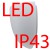 Nástěnné svítidlo, základna kov, povrch bílá, difuzor sklo triplex opál, LED 25W, 3230lm/3370lm, teplá 3000K/neutrální 4000K, 230V, do koupelny IP43, tř.1, 350x390x195mm