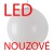 Nouzové svítidlo, SA - výdrž 3h, základna kov, povrch bílá/mosaz/nerez lesk/nerez broušená, difuzor PE opál, LED 44W, 5880lm/6200lm, teplá 3000K/neutrální 4000K, 230V, IP40, tř.1, d=500mm, vč tyčového závěsu délka dle typu