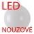 Nouzové svítidlo, SA - výdrž 3h, základna kov, povrch bílá/mosaz/nerez lesk/nerez broušená, difuzor PE opál, LED 44W, 5880lm/6200lm, teplá 3000K/neutrální 4000K, 230V, IP40, tř.1, d=500mm, vč lankového závěsu dle typu lze zkr