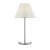 SOFT 1X15W E27 stolní Stolní dekorativní lampa, materiál kov, povrch chrom, stínítko bílá, pro žárovku 1x15W, E27, 230V, IP20, tř.2, rozměry d=330mm, h=540mm