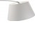 INGE Stojací oblouková pokojová lampa, materiál kov, povrch bílá, stínítko plast bílá, pro žárovku 40W, E27, 230V, IP20, tř.2,výška h=1850mm, stínítko d=500mm