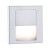 STEPS SLAVE LED 1W Vestavné svítidlo do stěny, SLAVE, materiál plast, šedostříbrná, LED 1W, teplá 2700K, 80lm, 230V, IP20, tř.2, 80x80x35mm, svítí dolů, montáž do KU68