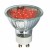 COLORS Světelný zdroj, LED žárovka barva světla červená, LED 1W, GU10, ES50, vyzařovací úhel 20°, 230V, rozměry d=51mm, h=55mm