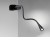 BERLEB Stolní lampa s klipem, skřipcem, flexibilní rameno, těleso plast a kov, povrch černá lesk, LED 3W, teplá 3000K, 260lm, 230V, IP20, rozměry l=630mm.