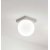 KODE 8W IP40 Stropní svítidlo, těleso hliník, povrch šedá, difuzor sklo opál, LED 8W, 856lm, teplá 3000K, Ra90, 230V, IP40, tř.1, rozměry d=100mm.