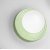 ADAMO WL/PL 1x28W G9 Stropní nebo nástěnné svítidlo, základna kov a keramika, povrch zelená lesk, dif sklo opál, pro žárovku 1x28W, G9, 230V, IP20, tř.1, rozměry d=220mm, h=225mm.