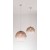 CATALINA HL 1x60W E27 Závěsné svítidlo, základna kov, povrch chrom, stínítko sklo hnědá, pro žárovku 1x60W, E27, 230V, IP20, tř.2, rozměry d=350mm, h=310mm, vč závěs kabelu l=1500mm, lze zkr.