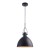 PAUL Závěsné svítidlo, těleso kov, povrch černá mat, pro žárovku 1x40W, E27, 230V, IP20, tř.1, rozměry d=300mm, vč závěs kabelu l=1190mm, lze zkrátit.