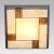 Stropní nebo nástěnné svítidlo, těleso kov, povrch antická hnědá, difuzor sklo, pro žárovku 2x40W, E14, 230V, IP20, tř.1, 450x450x110mm.
