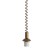 ROLLY Závěsný kabel s objímkou, těleso plast, povrch bronzová lesk s bilými detaily, pro žárovku 1x60W, E27, 230V, IP20, tř.1. stahovací závěs h=500-1000mm