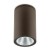 TUBU C, LED 1x3W, IP65 Stropní přisazené venkovní svítidlo, těleso kov, povrch hnědá, kryt sklo, LED 3W, 360lm, teplá 3000K, Ra82, 230V, IP65, tř.1, rozměry d=60mm, h=105mm.
