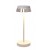AMANITA 2,5W, IP65, CCT, 3,7V Stolní venkovní lampa, hliník, povrch bílá, stínítko plast čirý, LED 2,5W, nastav. teplota CCT teplá 2700K-3000K, dotyk. stmív, napájení USB, 3,7V baterie 3000mAh, svítí až 7h, IP65, d=120mm, h=320mm