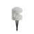 OXYTO 8W 180° 24V Sloupkové svítidlo, těleso beton, barva slonová kost, dif sklo opál, LED 8W, 156lm, teplá 3000K, vyzař. úhel 180°, Ra90, 24V, IP65, tř.3, rozměry d=160mm, h=185mm, vč. bodce do záhonu.