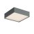 DULO PL SQ 21W CCT Stropní venkovní svítidlo, těleso hliník, povrch tm. šedá, dif plast opál, LED 21W, 1798lm-1890lm, přepín CCT teplá 2700K-3000K, vyzař úhel 114°, Ra80, 230V, IP65, tř.1, rozměry 220x60x220mm.