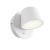 SAKER 6W Nástěnné svítidlo, nas. směr svícení, základna hliník/kov, povrch bílá, difuzor plast opál, LED 6W, 570lm, teplá 3000K, Ra80, 230V, IP20, rozměry d=118mm, š=118mm
