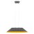 ALBADA HL R 12W Závěsné svítidlo, lustr, základna kov, stínítko textil vnější tm. šedá, vnitřní oranžová, LED 12W, 950lm, teplá 3000K, Ra90, 230V, IP20, tř.2, d=750mm, h=152mm, vč. lank závěsu l=2012mm, lze zkr