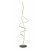 BRUGE FL 26W TRIAC Stojací lampa, základna hliník, povrch černá, dif plast opál, LED 26W, 2520lm, teplá 3000K, stmív. TRIAC, Ra80, 230V, IP20, tř.2, rozměry d=330mm, h=1600mm, vč. vypínač na kabelu.