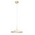 CIRCULUM HL 27W TRIAC Závěsné svítidlo, těleso hliník, povrch mosaz, difuzor plast opál, LED 27W, 2416lm, stmívatelné TRIAC, Ra80, 230V, IP20, rozměry d=400mm, h=220mm, vč závěs kabelu l=3000mm, lze zkrátit.