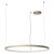 LEVERI HL R 40W TRIAC CCT Závěsné svítidlo, těleso hliník, povrch stříbrno-kávová, LED 40W, 2441lm-2526lm,  přepín. CCT teplá 2700K-neutr 4000K, stmív. TRIAC, Ra90, 230V, IP20, tř.1, d=500mm, vč závěs lanka l=3000mm, lze zkr.