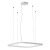 LEVERI HL SQ 40W TRIAC CCT Závěsné svítidlo, těleso hliník, povrch bílá, LED 40W, 2421lm-2507lm, přepín. CCT teplá 2700K-neutr 4000K, stmív. TRIAC, Ra90, 230V, IP20, tř.1, rozměry 500x500mm, vč závěs lanka l=2500mm, lze zkr.