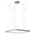 LEVERI HL SQ 40W TRIAC CCT Závěsné svítidlo, těleso hliník, povrch stříbrno-kávová, LED 40W, 2421lm-2507lm, přepín. CCT teplá 2700K-neutr 4000K, stmív. TRIAC, Ra90, 230V, IP20, tř.1, 500x500mm, vč závěs lanka l=2500mm, lze zkr.